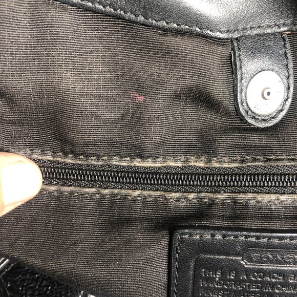 COACH Soho Leather Shoulder Bag Black Silver Hardware E1293-F19453 - Picture 7 of 9